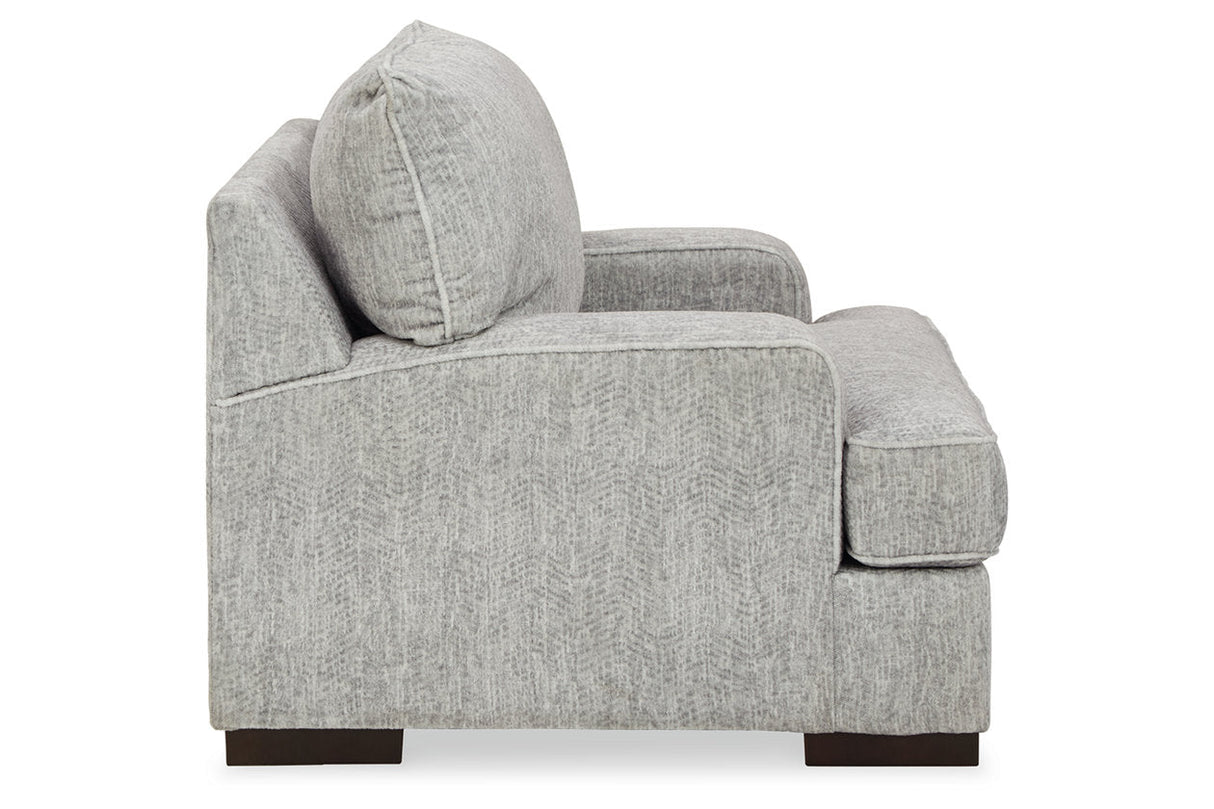 Mercado Pewter Sofa, Oversized Chair and Ottoman