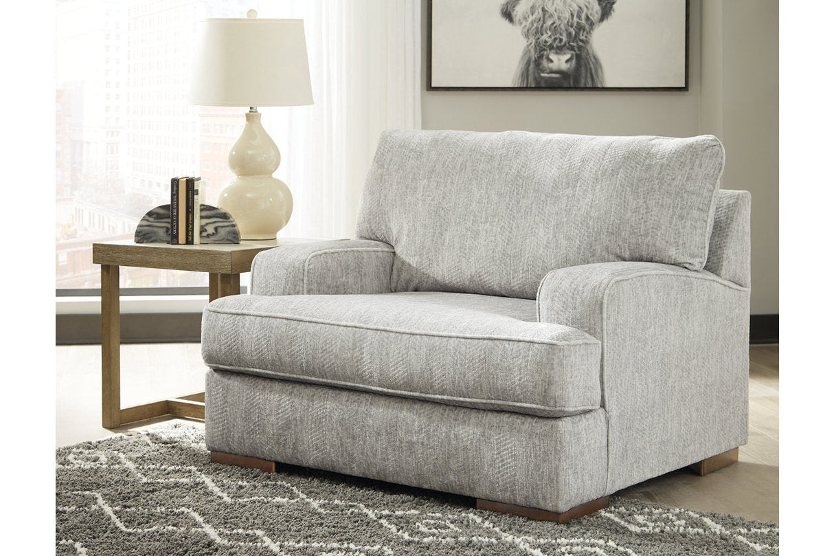 Mercado Pewter Sofa, Loveseat, Chair and Ottoman