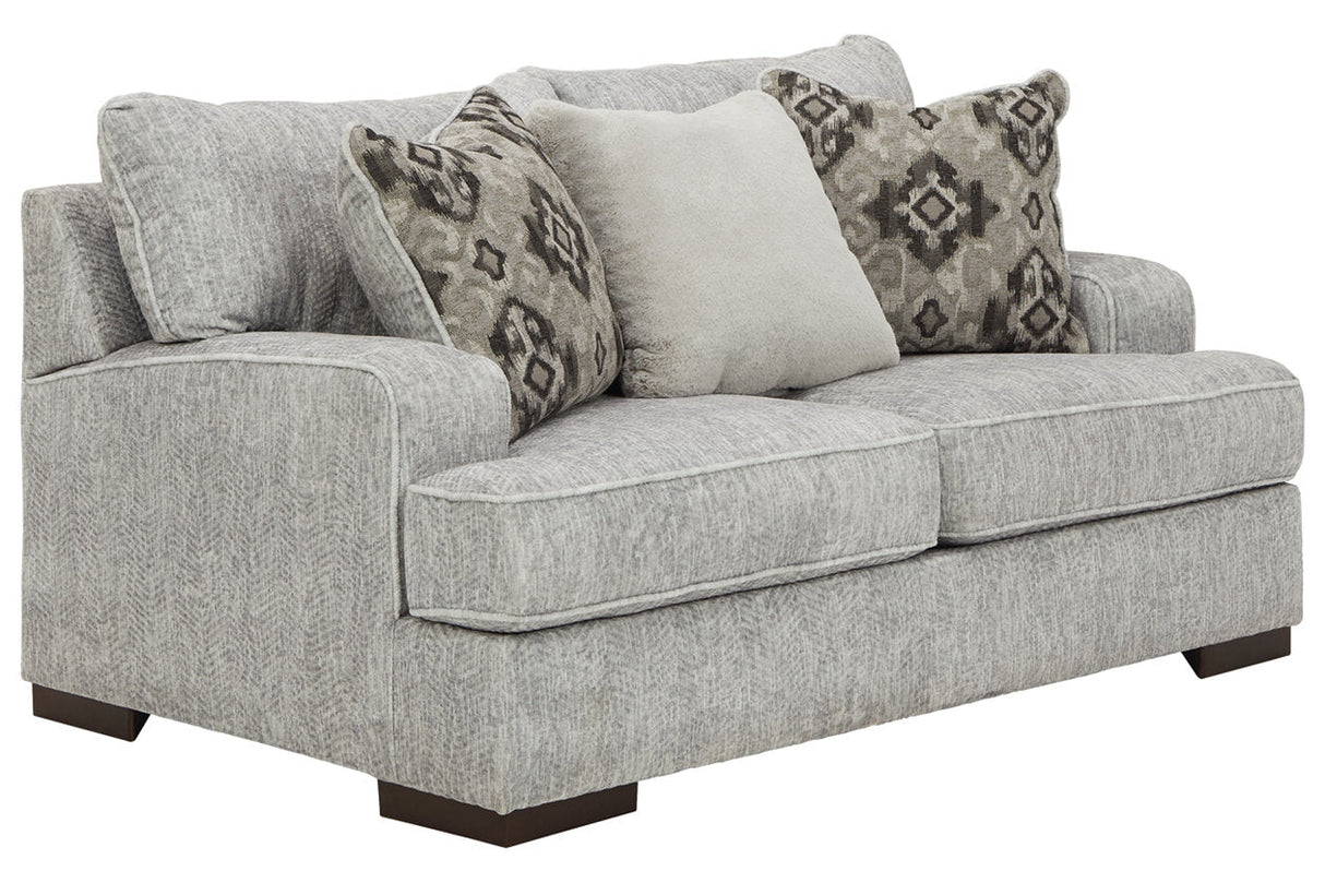 Mercado Pewter Loveseat