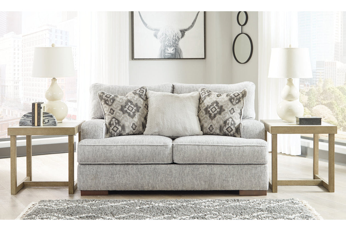 Mercado Pewter Loveseat