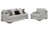 Mercado Pewter Sofa and Chair