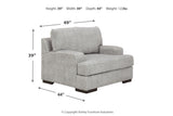 Mercado Pewter Sofa, Oversized Chair and Ottoman