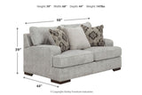 Mercado Pewter Loveseat