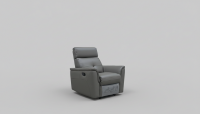 8501 Dark Grey Chair w/Manual Recliner by ESF Furniture at Eve Furniture