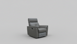 8501 Dark Grey Chair w/Manual Recliner by ESF Furniture at Eve Furniture