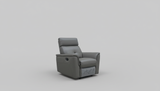 8501 Dark Grey Chair w/Manual Recliner by ESF Furniture at Eve Furniture
