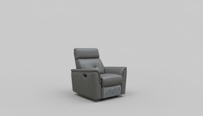 8501 Dark Grey Chair w/Manual Recliner by ESF Furniture at Eve Furniture