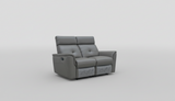 8501 Dark Grey Loveseat w/Manual Recliner by ESF Furniture at Eve Furniture