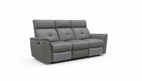 8501 Dark Grey Sofa w/Manual Recliner by ESF Furniture at Eve Furniture