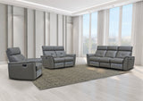 8501 Dark Grey w/Manual Recliner by ESF Furniture at Eve Furniture
