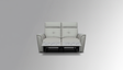 8501 Light Grey Loveseat w/Manual Recliners by ESF Furniture at Eve Furniture