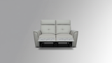 8501 Light Grey Loveseat w/Manual Recliners by ESF Furniture at Eve Furniture