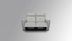8501 Light Grey Loveseat w/Manual Recliners by ESF Furniture at Eve Furniture