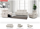 8501 White w/Manual Recliners by ESF Furniture at Eve Furniture