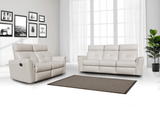 8501 White w/Manual Recliners by ESF Furniture at Eve Furniture