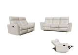 8501 White w/Manual Recliners by ESF Furniture at Eve Furniture