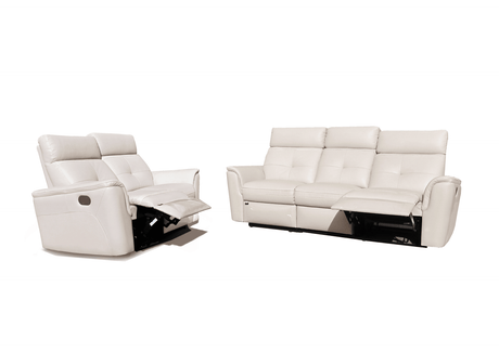 8501 White w/Manual Recliners by ESF Furniture at Eve Furniture