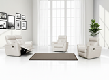 8501 White w/Manual Recliners by ESF Furniture at Eve Furniture