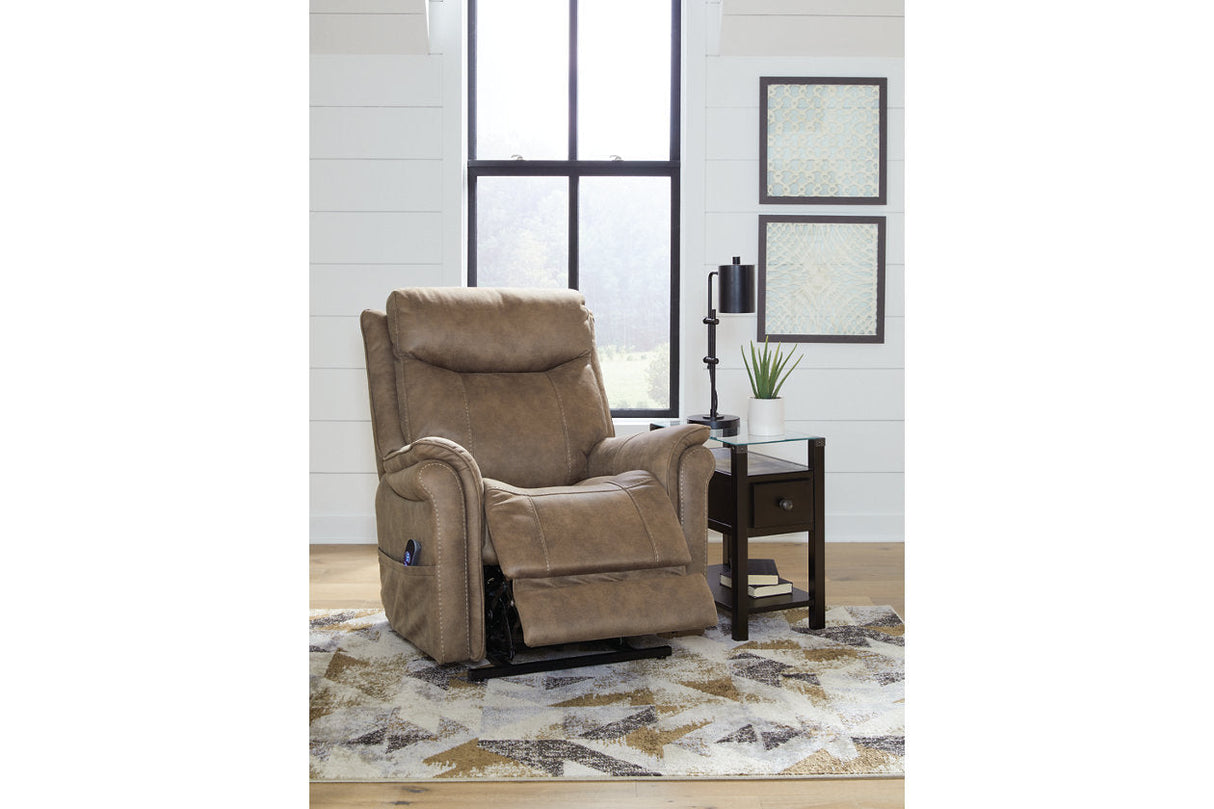 Lorreze Driftwood Power Lift Recliner