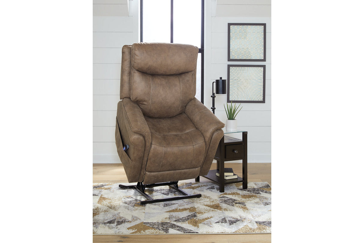 Lorreze Driftwood Power Lift Recliner