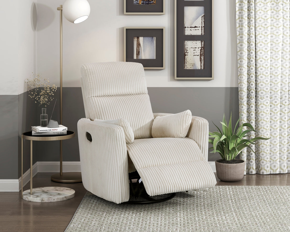 Traverse Beige Swivel Glider Reclining Chair