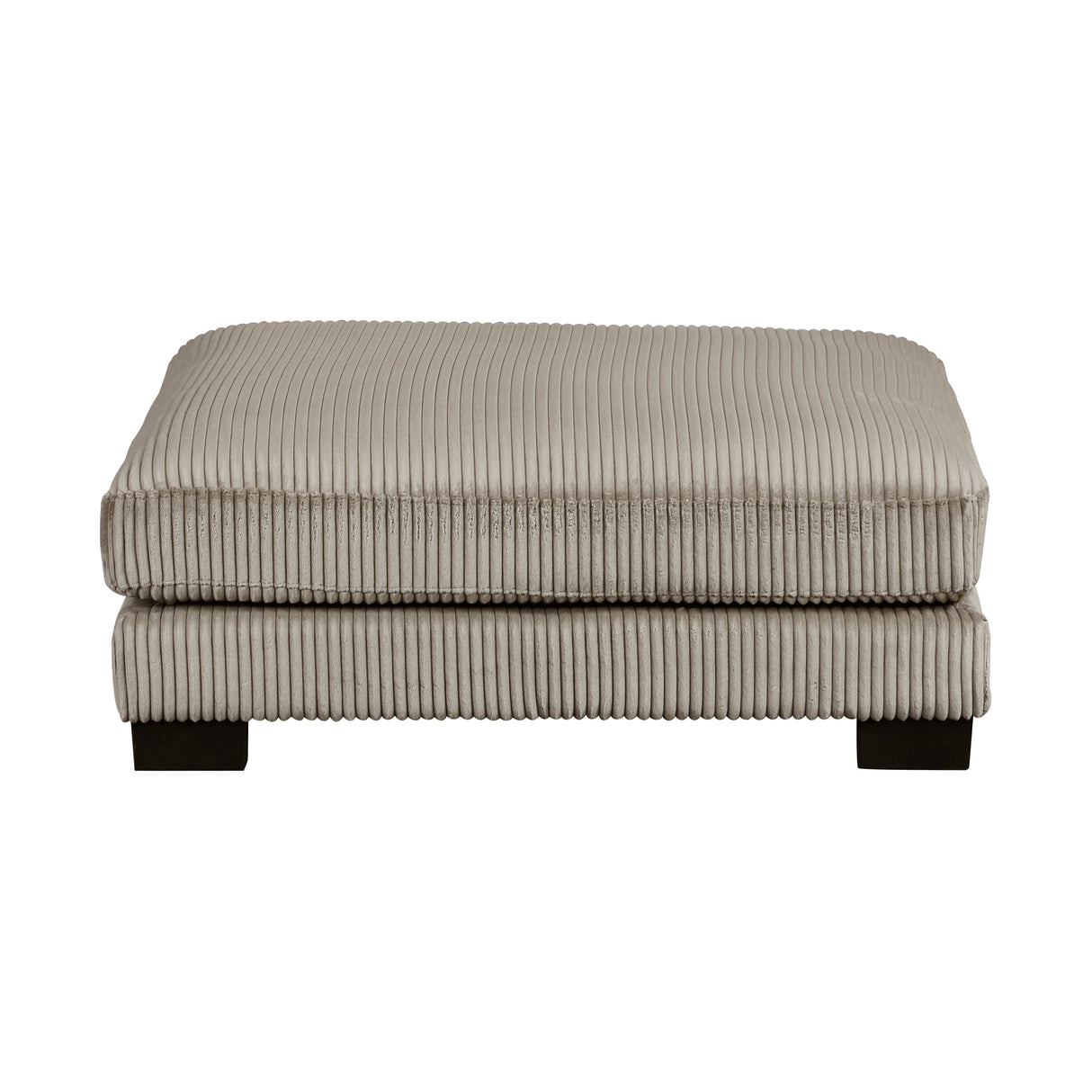 Traverse Taupe Ottoman by Homelegance at Eve Furniture