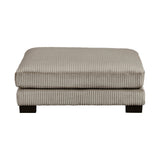 Traverse Taupe Ottoman by Homelegance at Eve Furniture