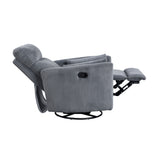 Traverse Gray Swivel Glider Reclining Chair