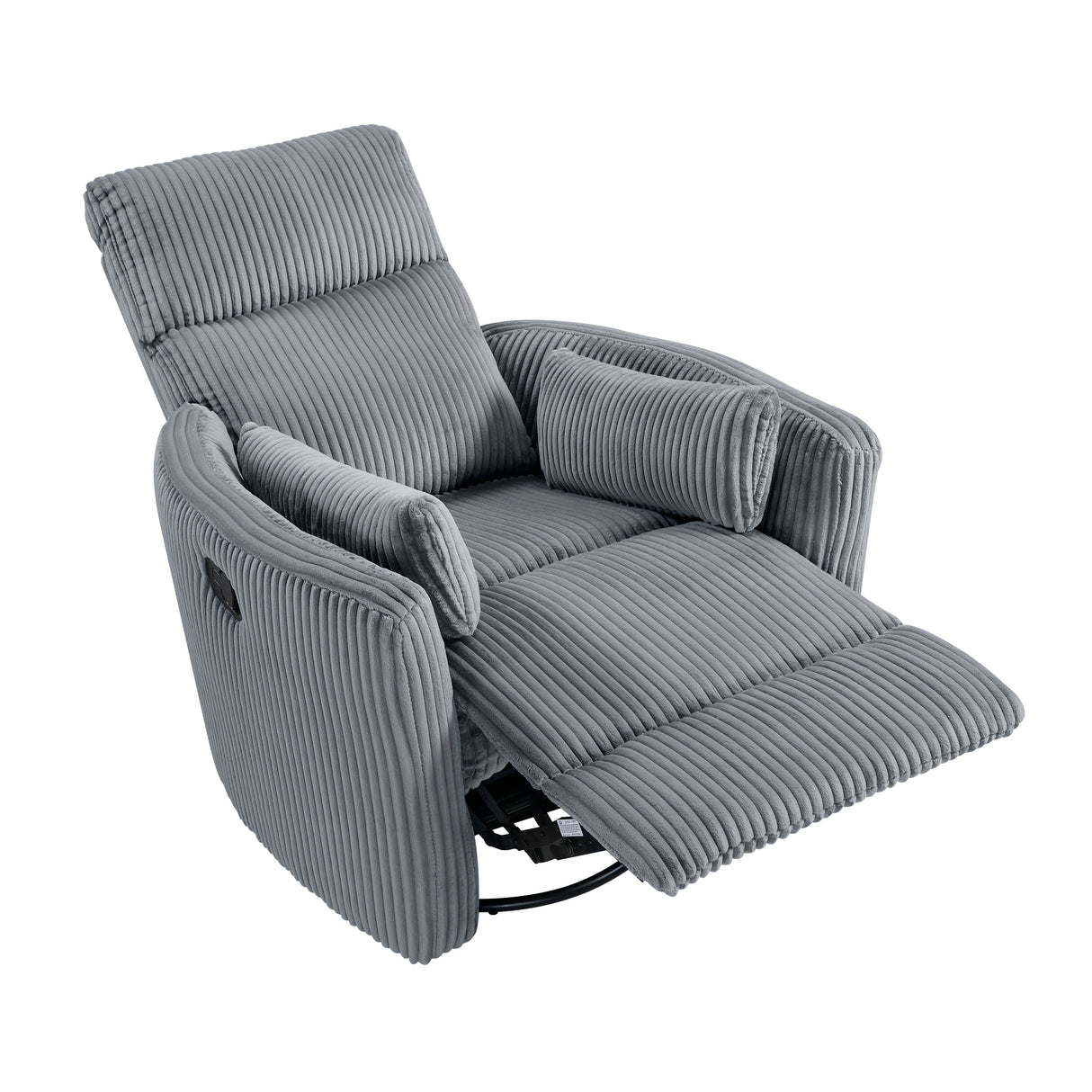 Traverse Gray Swivel Glider Reclining Chair