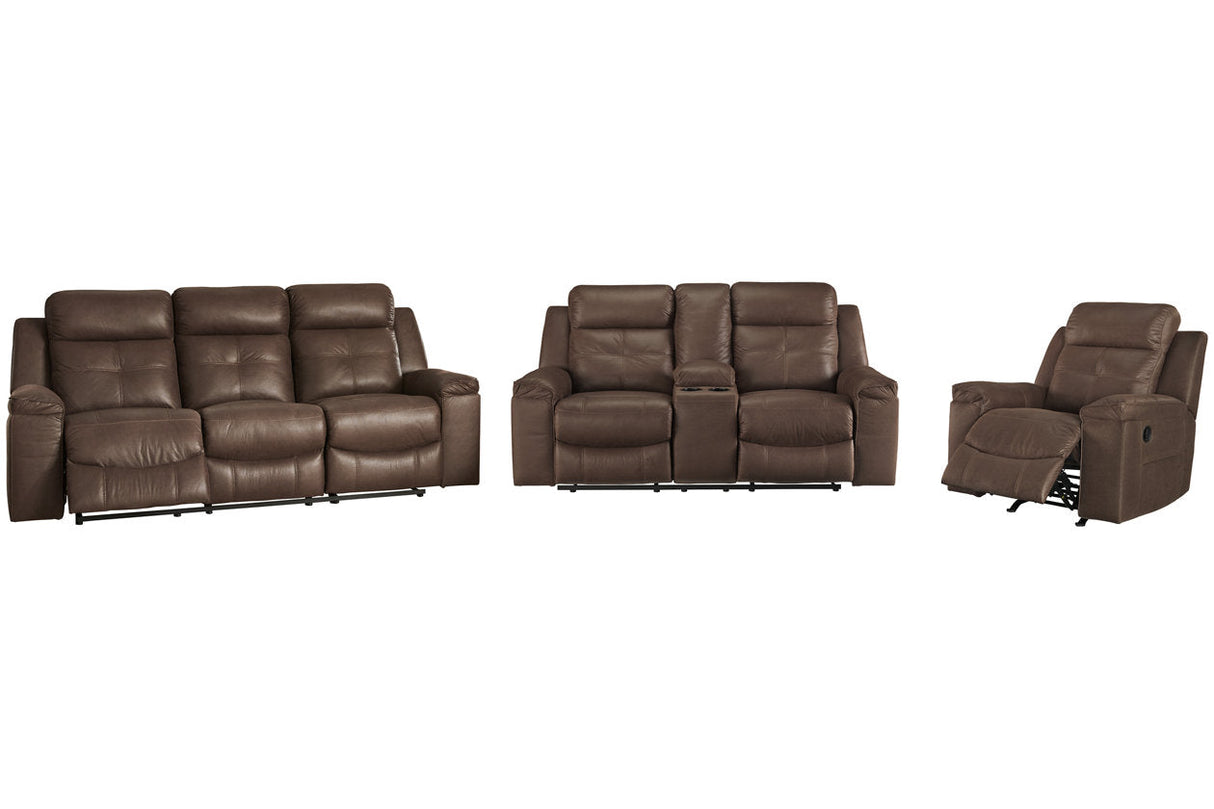 Jesolo Coffee Reclining Sofa and Loveseat with Recliner