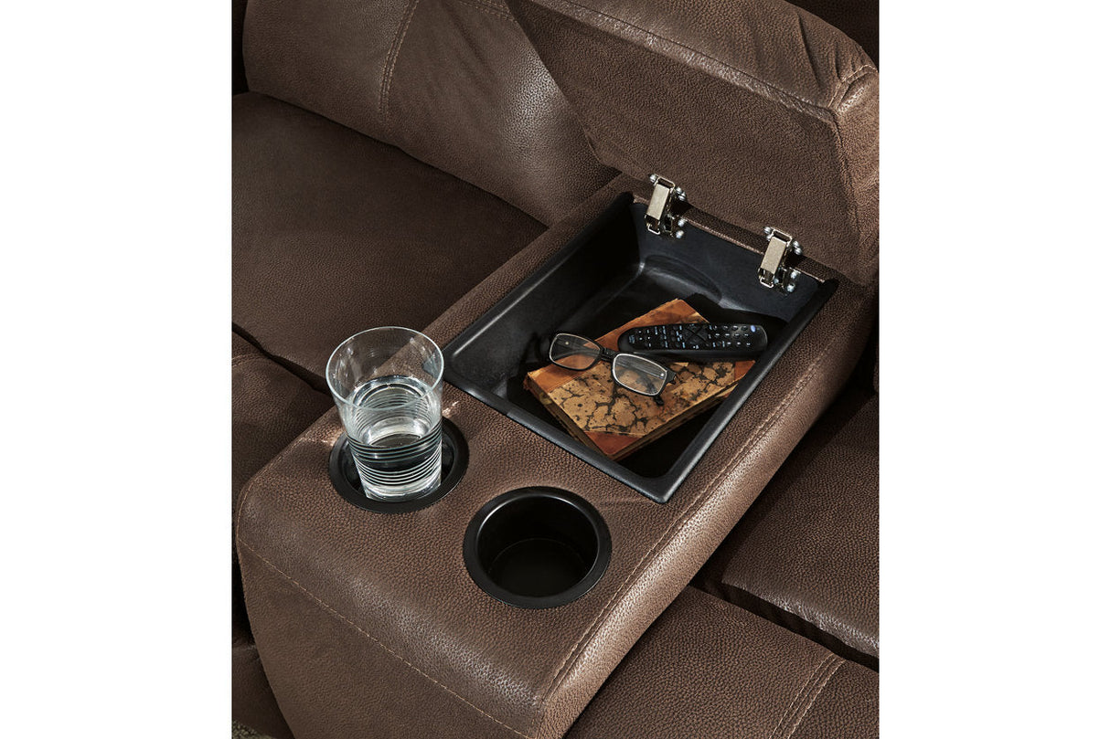 Jesolo Coffee Reclining Sofa and Loveseat with Recliner