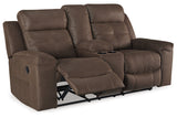 Jesolo Coffee Reclining Sofa and Loveseat