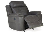 Jesolo Dark Gray Reclining Sofa and Recliner