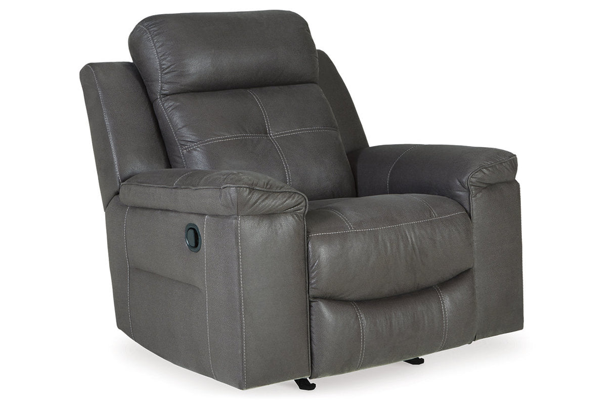 Jesolo Dark Gray Reclining Sofa and Recliner