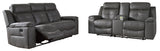 Jesolo Dark Gray Reclining Living Room Set