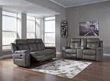 Jesolo Dark Gray Reclining Living Room Set