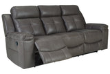 Jesolo Dark Gray Reclining Sofa