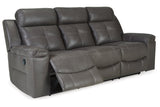 Jesolo Dark Gray Reclining Sofa and Recliner