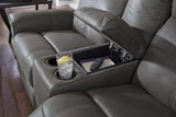 Jesolo Dark Gray Reclining Sofa and Loveseat