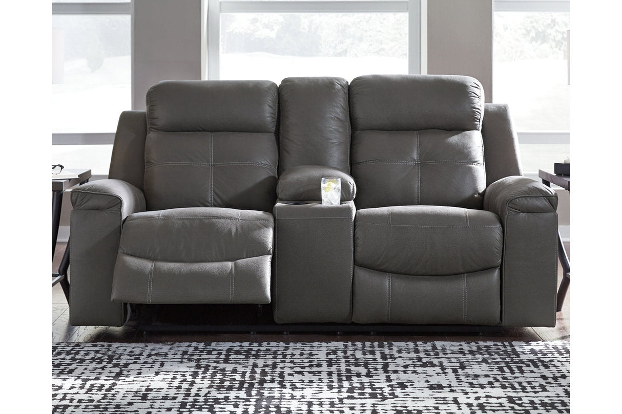 Jesolo Dark Gray Reclining Sofa and Loveseat