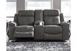 Jesolo Dark Gray Reclining Sofa and Loveseat