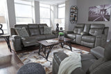 Jesolo Dark Gray Reclining Sofa, Loveseat and Recliner