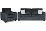 Altari Slate Sofa Sleeper with Chair