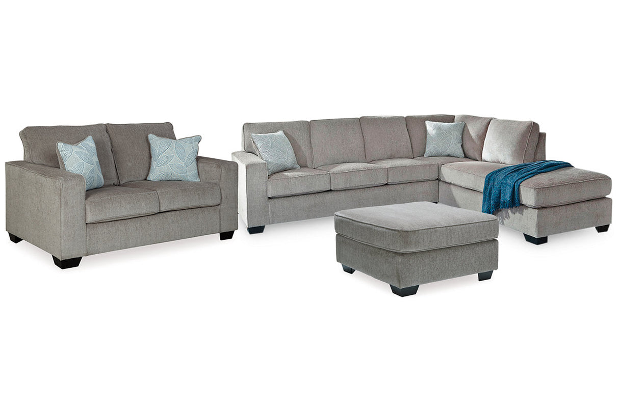 Altari Alloy 2-Piece Sleeper Sectional, Loveseat and Ottoman