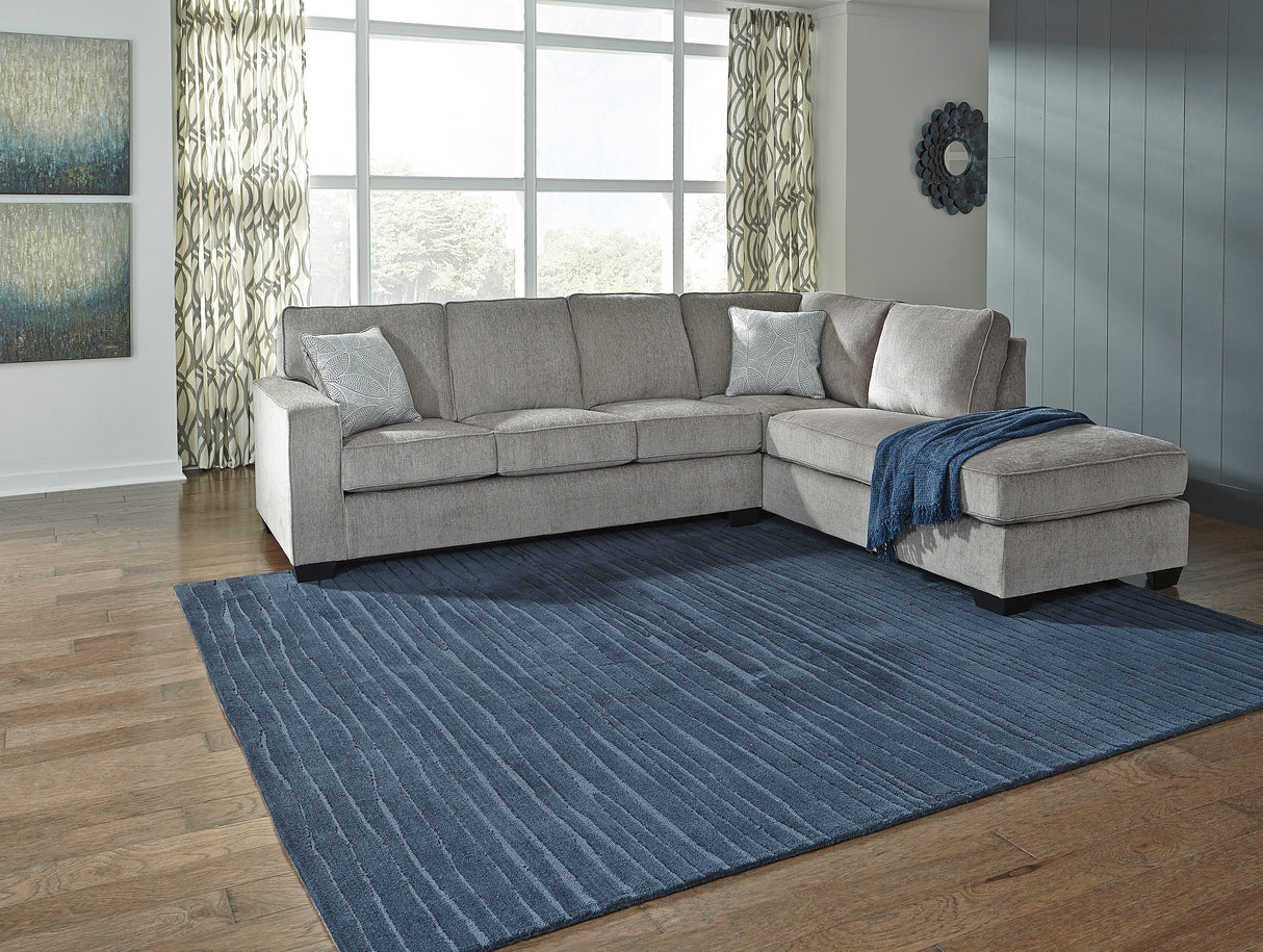 Altari Alloy 2-Piece RAF Chaise Sleeper Sectional