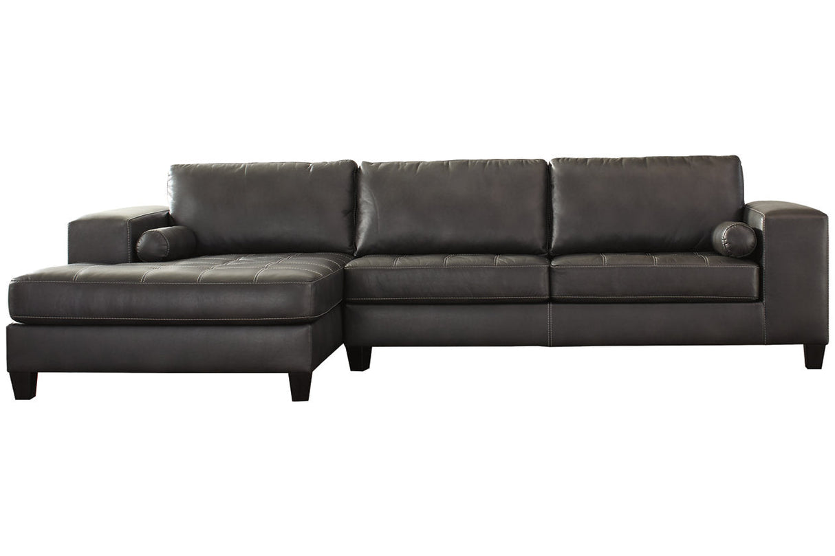 Nokomis Charcoal 2-Piece LAF Chaise Sectional