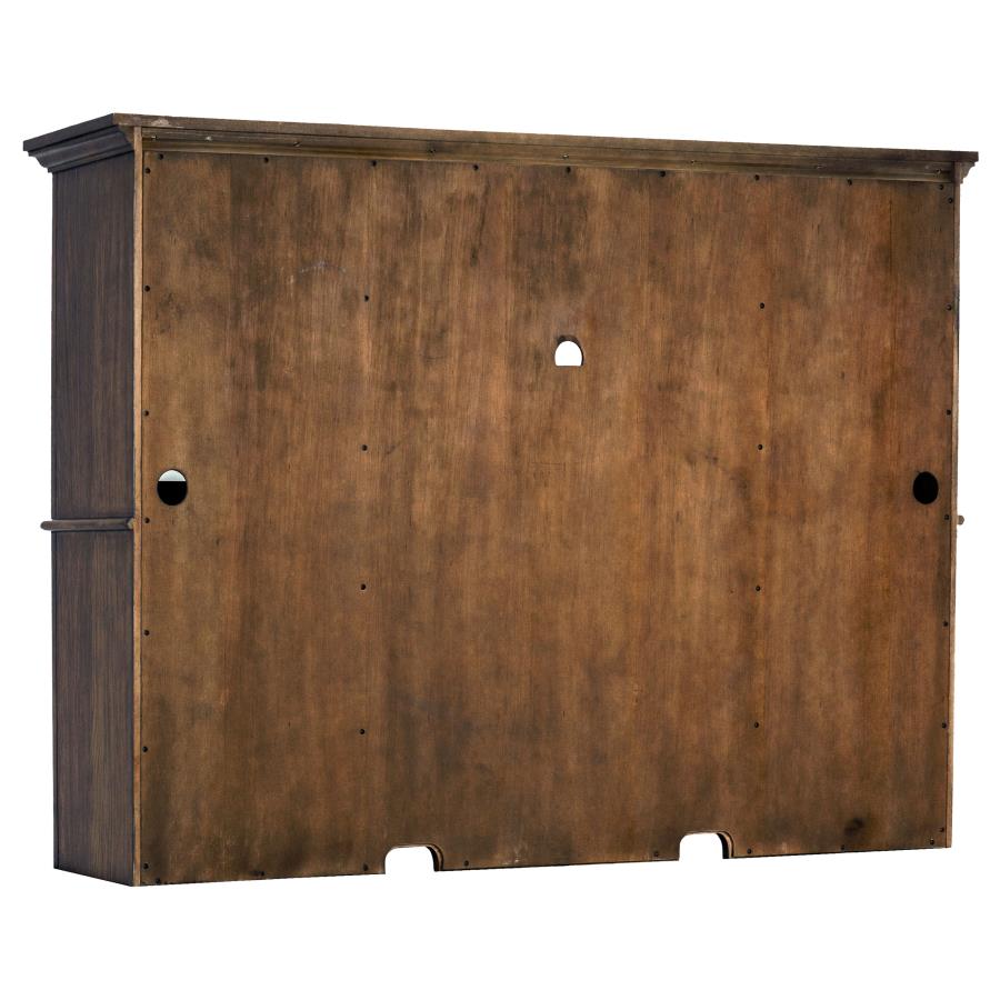Hartshill Burnished Oak 2-door Hutch with Shelves