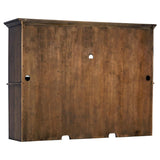 Hartshill Burnished Oak 2-door Hutch with Shelves