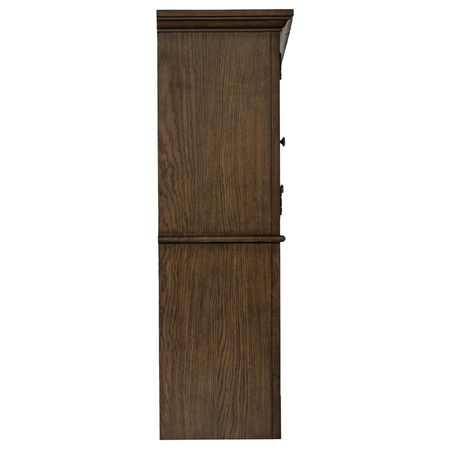 Hartshill Burnished Oak 2-door Hutch with Shelves