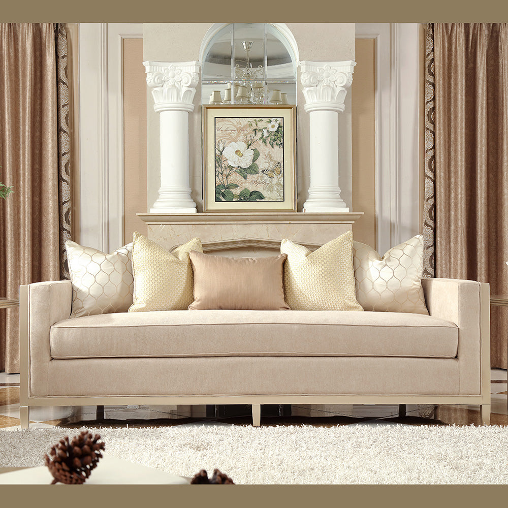 Homey Design HD-8911 Champagne Sofa